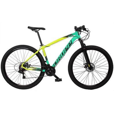 O novo lançamento DROPP Z7-X é uma linha com quadro bicolor, é uma ótima opção para quem quer curtir passeios com estilo e segurança, equipada com fre
