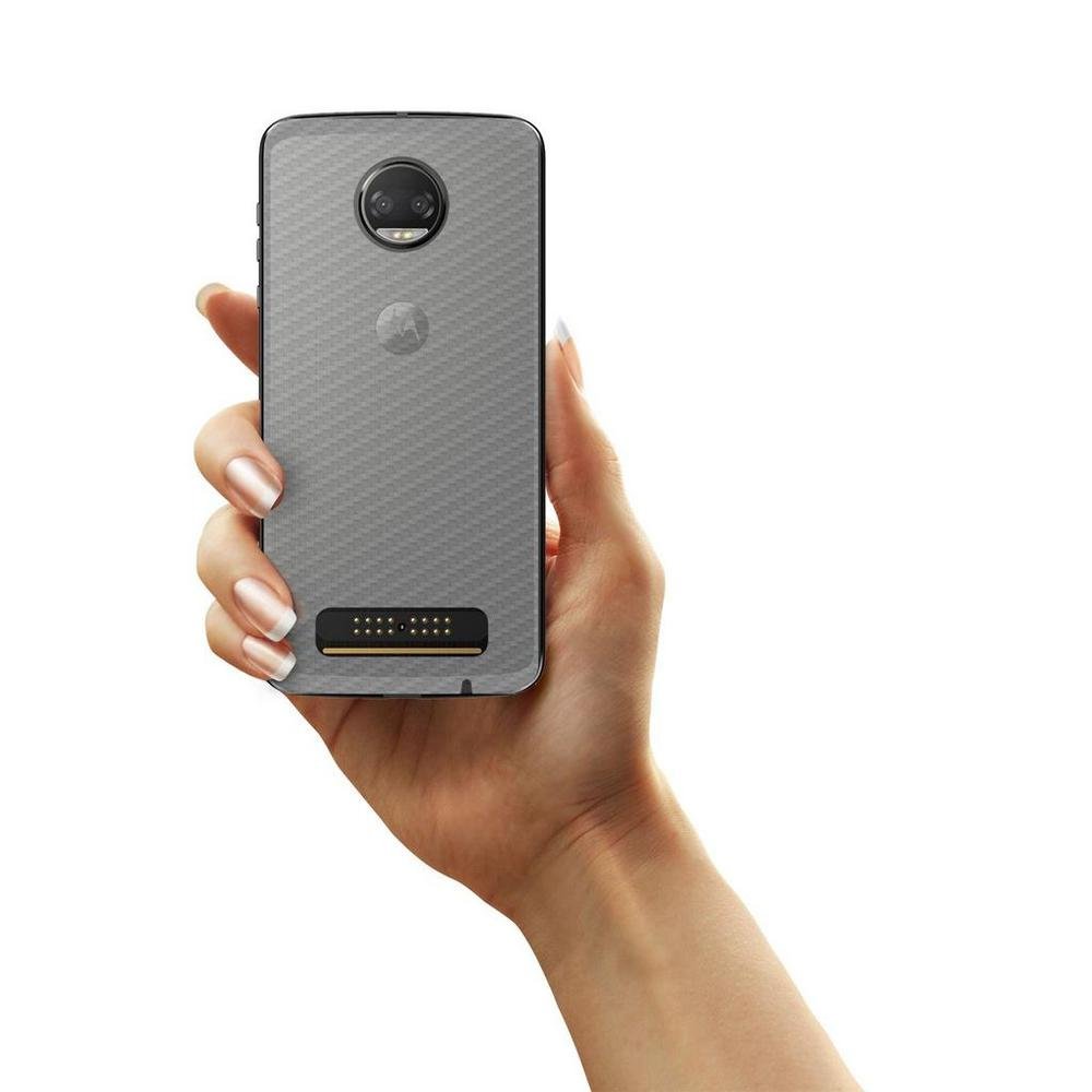 Imagem 5 de 5 do produto Película Traseira De Fibra De Carbono Transparente Para Motorola Moto Z2 Force - Gorila Shield
