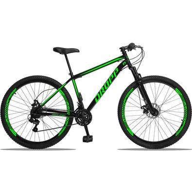Dropp Sport é nossa Mountain Bike com quadro em aço carbono, além de ter um ótimo custo benefício o quadro é super resistente. Possui 21 combinações d