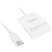 Leitor E Gravador De Cartao Comtac, Smart Card, USB, 30541e60-6fb3-4e 12-899b, Preto