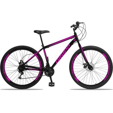 Dropp Sport é nossa Mountain Bike com quadro em aço carbono, além de ter um ótimo custo benefício o quadro é super resistente. Possui 21 combinações d