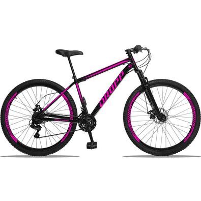 Dropp Sport é nossa Mountain Bike com quadro em aço carbono, além de ter um ótimo custo benefício o quadro é super resistente. Possui 21 combinações d