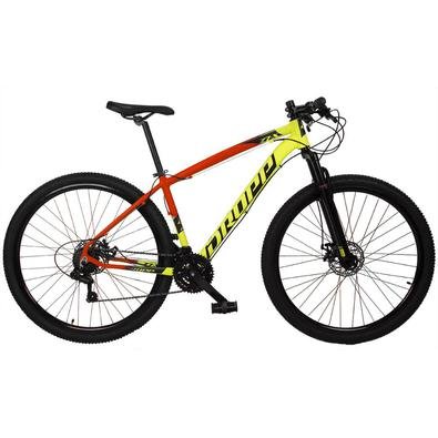 O novo lançamento DROPP Z7-X é uma linha com quadro bicolor, é uma ótima opção para quem quer curtir passeios com estilo e segurança, equipada com fre