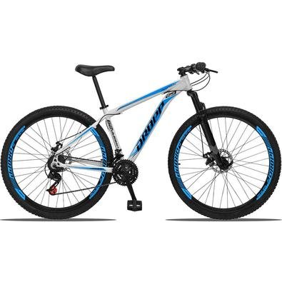 Um dos modelos mais vendidos na linha Dropp a Bicicleta Aluminum possui um nome forte é uma grande gama de cores. Possui 21 combinações de marchas, tr