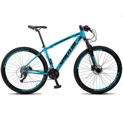 Spaceline Vega é um lançamento 2021, com um quadro de Alumínio de ótima geometria para o MTB e um design exclusivo. Possui 27 combinações de marchas c
