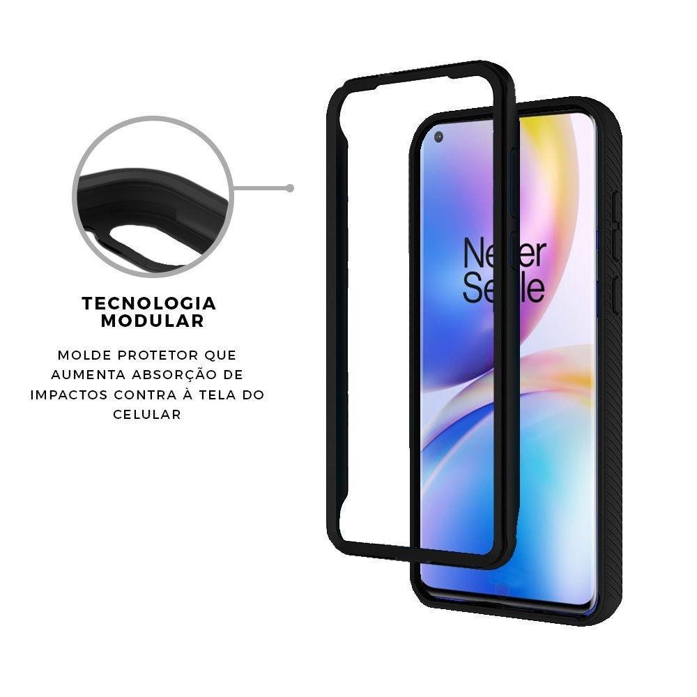 Imagem 4 de 5 do produto Capa Stronger Preta Para Oneplus 8 - Gshield