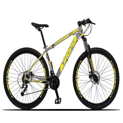 A Mountain Bike Dropp Z3-X é ideal para quem quer fazer trilhas com segurança pois já possui freios com sistema hidráulico de alto poder de frenagem e