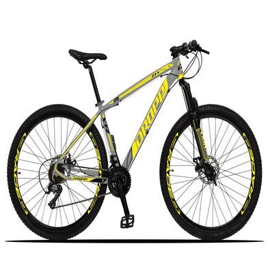 A Mountain Bike Dropp Z3-X é ideal para quem quer fazer trilhas com segurança pois já possui freios com sistema mecânico de alto poder de frenagem e c