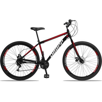 Dropp Sport é nossa Mountain Bike com quadro em aço carbono, além de ter um ótimo custo benefício o quadro é super resistente. Possui 21 combinações d