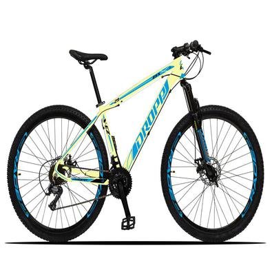A Mountain Bike Dropp Z3-X é ideal para quem quer fazer trilhas com segurança pois já possui freios com sistema mecânico de alto poder de frenagem e c