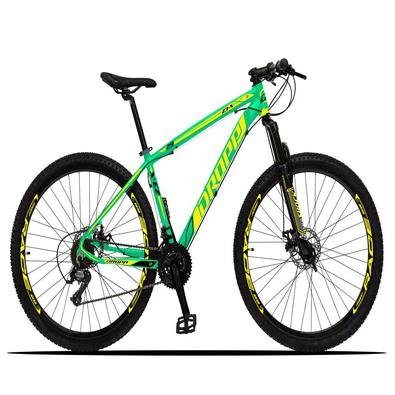 A Mountain Bike Dropp Z3-X é ideal para quem quer fazer trilhas com segurança pois já possui freios com sistema mecânico de alto poder de frenagem e c