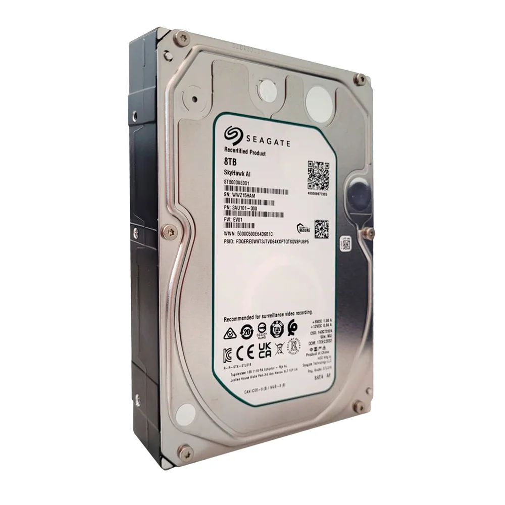 Seagate SkyHawk 8TB 内蔵型HDD セット ST8000VX004 Seagate - HD Surveillance 8TB SATA SkyHawk - Storage