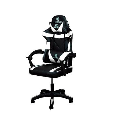 Cadeira gamer hoopson reclinável e giratoria branco/preto - hp-cg-506confortocom seu confortável revestimento acolchoado, a cadeira hoopson hp-cg-505