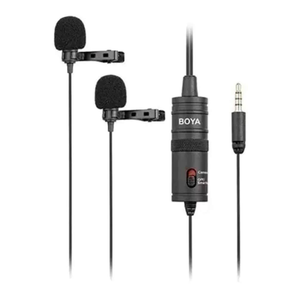 Imagem 5 de 5 do produto Microfone De Lapela Boya Duplo, Com Fio - BY-M1DM