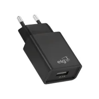 Carregador De Parede Usb Universal, 1 Porta Usb 2.1a 10.5w, Carga Rápida, Proteção Inteligente, Preto, Wc1apt, Elg