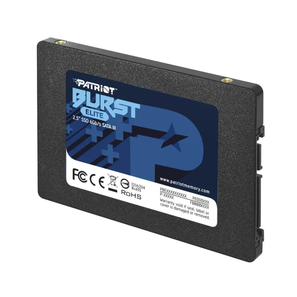 SSD 960GB 25 Sata 3 Burst Elite Patriot KaBuM