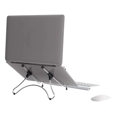 Suporte Para Notebook Ergonômico, Octoo Uptable, Up-02, Aco/Plástico, Cromado