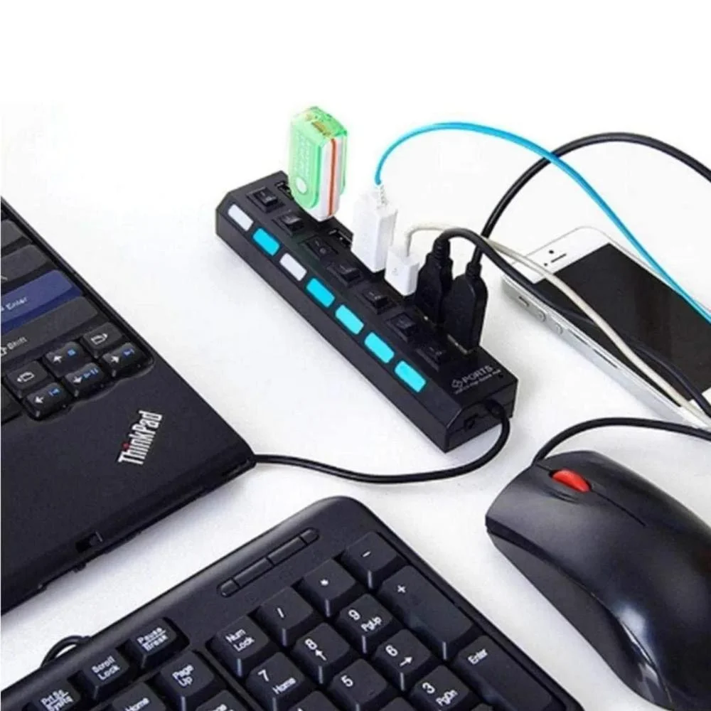 Imagem 3 de 3 do produto Hub Usb 2.0 - 7 Portas - Maxprint 6013576