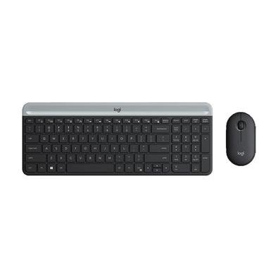 Características: Marca: Logitech Modelo: MK470 Cor: Preto O Logitech Slim Combo é uma combinação de teclado e mouse sem fio desenvolvido para proporci