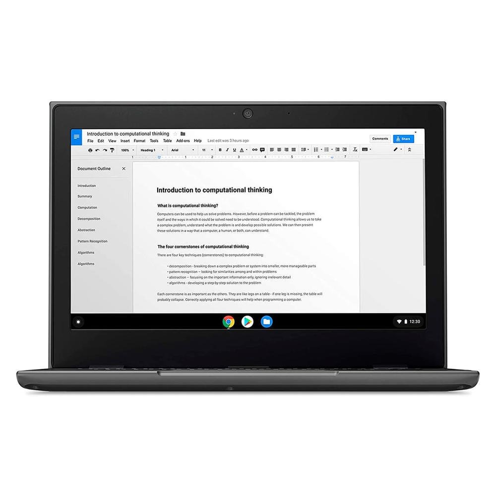 Lenovo レノボ 100e Chromebook 2nd Gen MTK Lenovo 100E Chromebook 2ND Gen Laptop, 11,6