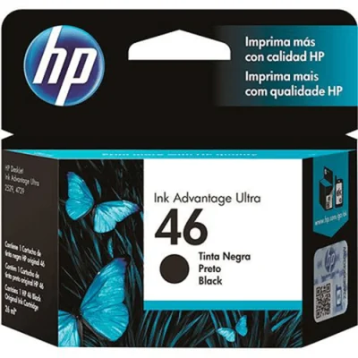 Cartucho De Tinta, Cz637al 46 26 Ml Preto Hp.