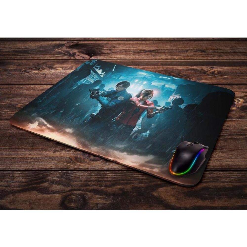 Imagem 2 de 2 do produto Mouse Pad Gamer Resident Evil 2 Claire E Leon Ii