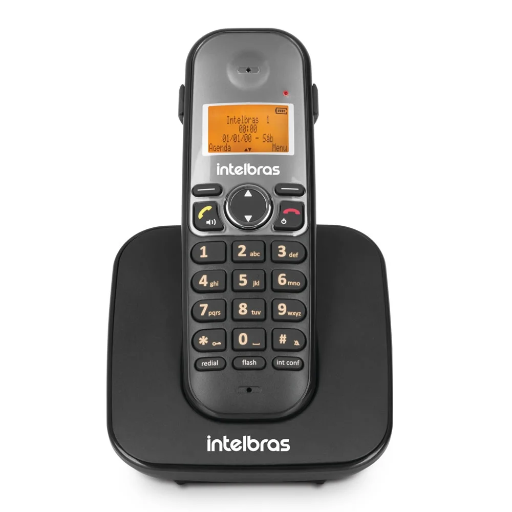 Imagem 4 de 5 do produto Telefone Sem Fio Intelbras Para Duas Linhas Com Id E Viva Voz Ts 5150