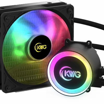 Water Cooler KWG Crater, RGB, 120mm, Intel e AMD, Para Processador - E1-120R