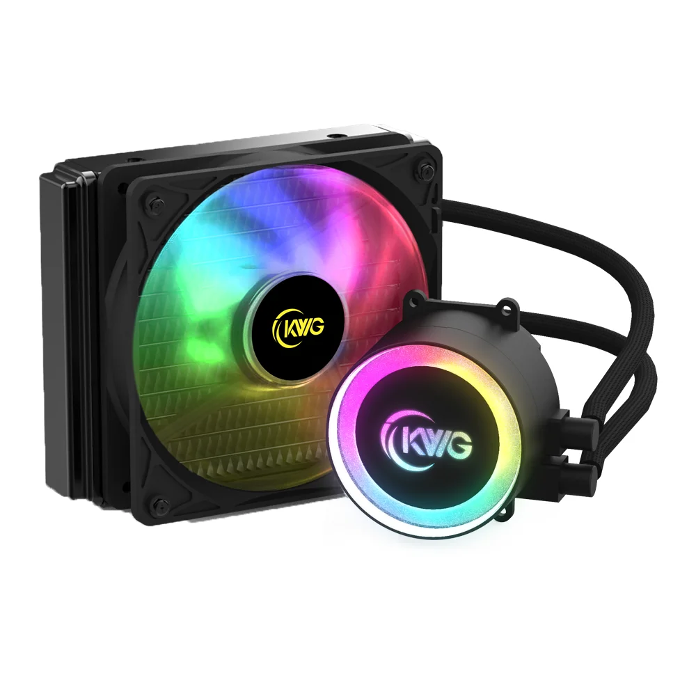 Imagem 2 de 2 do produto Water Cooler KWG Crater, RGB, 120mm, Intel e AMD, Para Processador - E1-120R