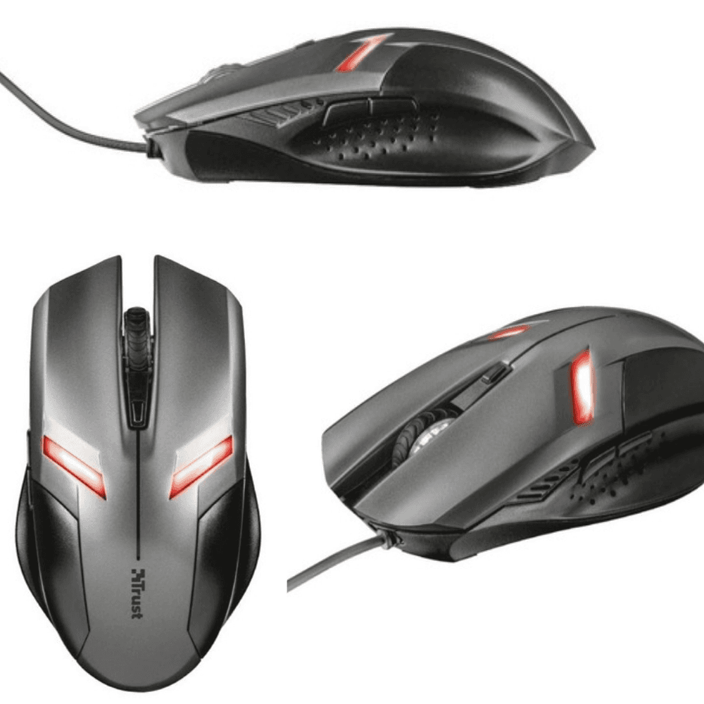 Imagem 4 de 5 do produto Mouse Usb Trust Gaming, Ziva 800/2000 Dpi, Preto