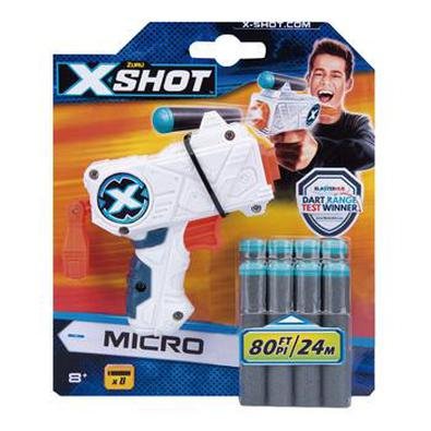 Com o X-Shot Excel Mini a brincadeira vai ficar muito mais á,gil e emocionante!. , Ele é, um lanç,ador compacto e com com alta precisã,o. Acompanha 8
