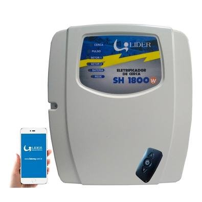 O eletrificador de cerca Lider modelo SH1800 com WIFI permite a proteção perimetral de residências, condomínios e sítios contra a invasão de intrusos.