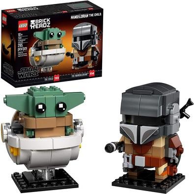 Lego Brickheadz Star Wars O Mandalorian E A Criança - Lego 75317Construa versões espantosas LEGO® BrickHeadz™ das 2 personagens mais populares de Star