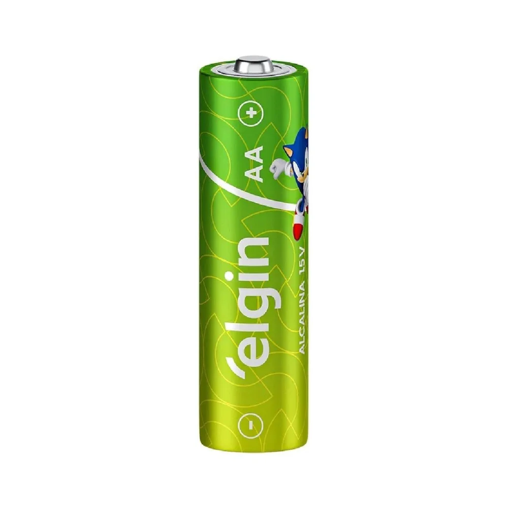 Pilha Alcalina Elgin Aa, 1.5v, Blister, Com 2 Unidades Pilha Alcalina Elgin Aa, 1.5v, Blister, Com 2 Unidades