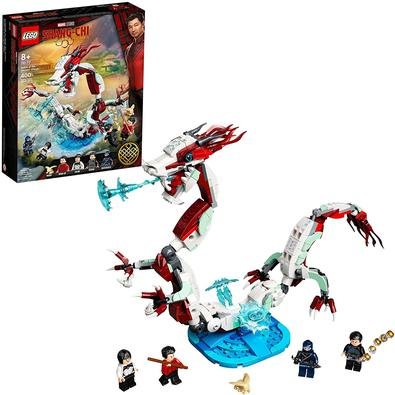 Coloque aventuras épicas nas mãos de uma criança com LEGO Marvel Shang-Chi Batalha na Vila Antiga (76177) que inclui um espetacular dragão e 4 persona