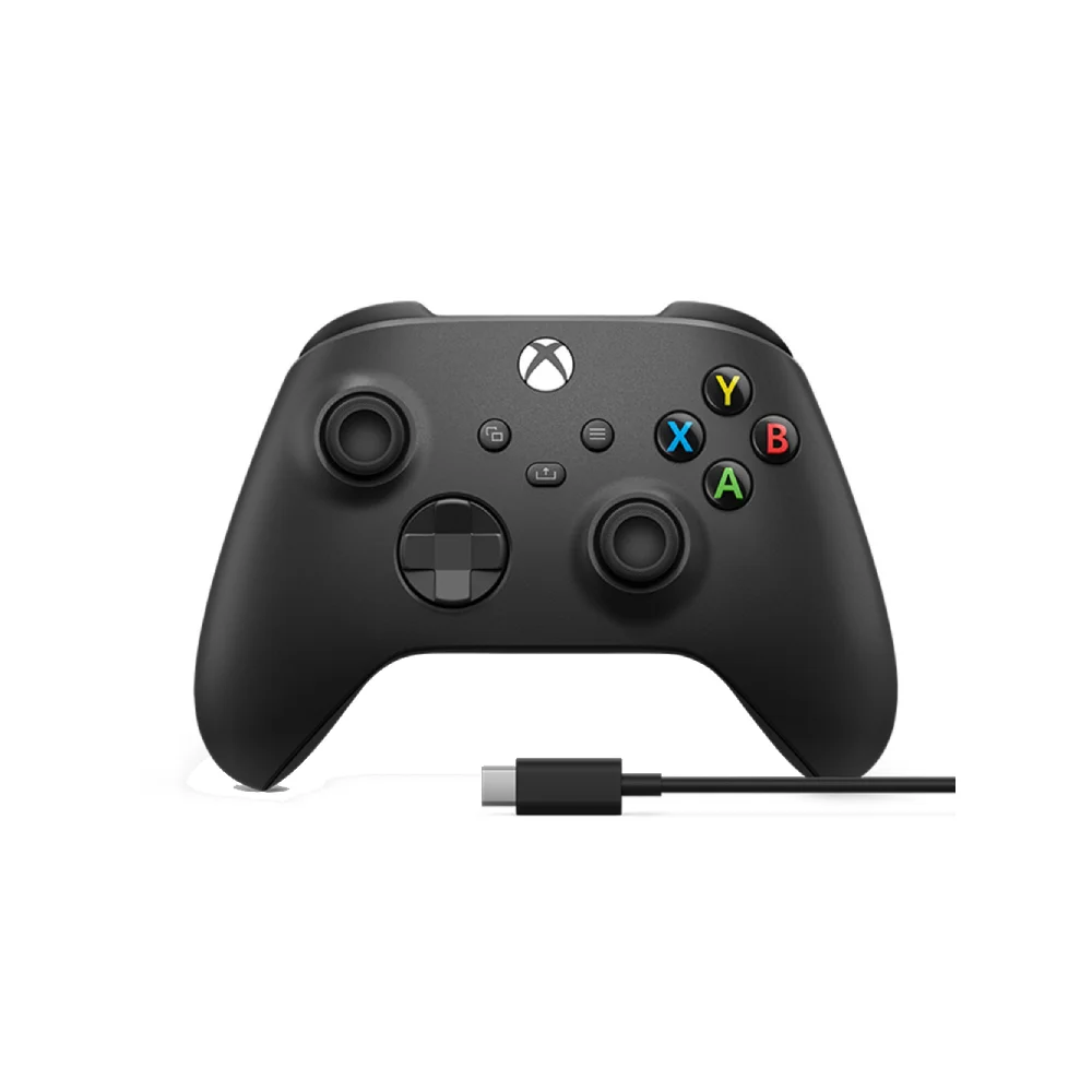 Gamepad Microsoft Xbox Wireless Carbon Black + Cabo USB-C