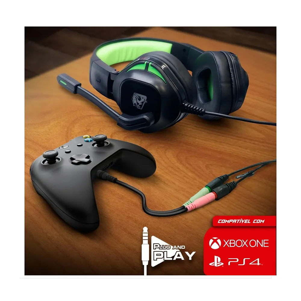 Imagem 5 de 5 do produto Adaptador De Áudio Para Headset P2/p3 Xbox One S , Ps3 E Ps4