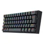 Teclado Gamer 60% Sem Fio Redragon Draconic, Preto, Switch Outemu Mk2 Brown, Abnt2, Bluetooth 5.0 - K530RGB (BROWN)