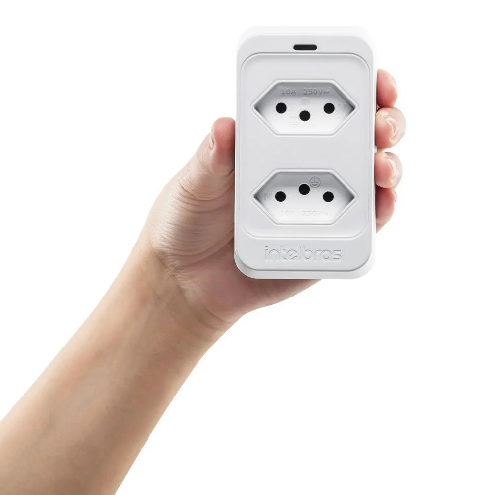 Imagem 3 de 5 do produto Dispositivo De Proteção Contra Surtos Elétricos Bivolt Eps 302 Branco Intelbras