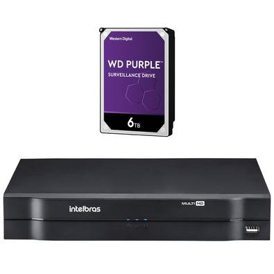 Kit contendo 1 peça DVR/NVR MHDX 1116 + HD 6 TerasCom a nova linha de gravadores Intelbras Multi HD, o seu projeto ganha multi-possibilidades. Além da
