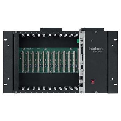 Central Telefônica Pabx Híbrida De Rack Com 24 Ramais Impacta 300 Intelbras