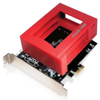 Placa PCI Express, Com 2 Portas Sata III - Raid, Suporta 2 SSD - Comtac 9197Com este adaptador você pode adicionar um SSD NVMe à sua placa-mãe sem slo