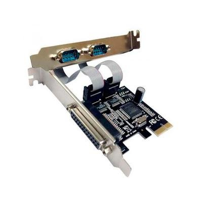 Placa PCI Express, Com 2 Portas Serial E 1 Paralela