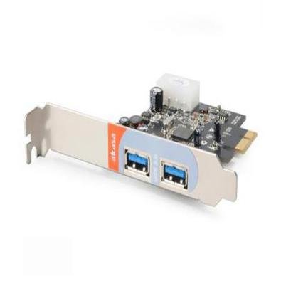 Placa PCI Express, Com 2 Portas USB 3.0, Akasa, AK-PCCU3-01