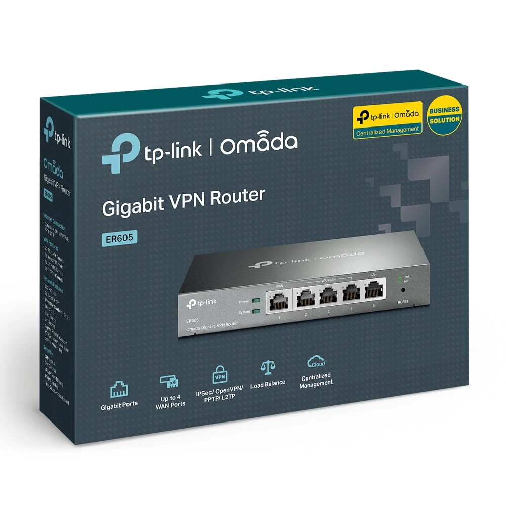 Roteador TPLink VPN Gigabit Profissional KaBuM