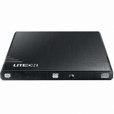 Lite-on Gravador de DVD Externo 8x Slim Writer EBAU108-01 Preto