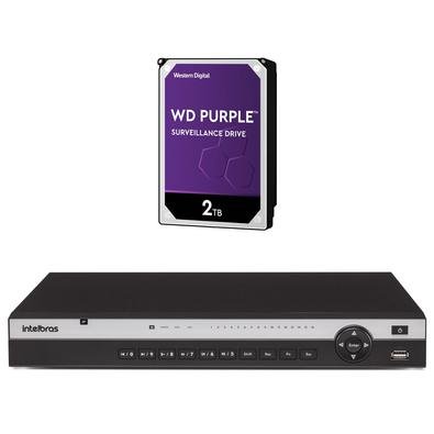 Kit contendo 1 peça NVR NVD 3116 + HD 2 TerasInteligência de vídeoO NVD 3116 realiza o gerenciamento do projeto através do processamento segmentado em