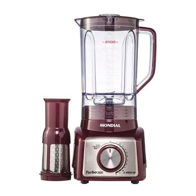 Com 1000W DE POTÊNCIA, COPO DE 3 l, além de 12 VELOCIDADES + PULSAR, FUNÇÃO AUTOLIMPEZA, LÂMINAS E TAMPA COM MEDIDOR, o Turbo Inox L-1000-MI é um li
