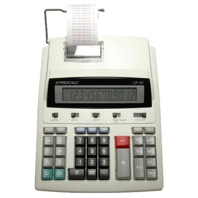 Calculadora de Impressão Procalc , 12 dígitos, Bivolt LP45 Branca