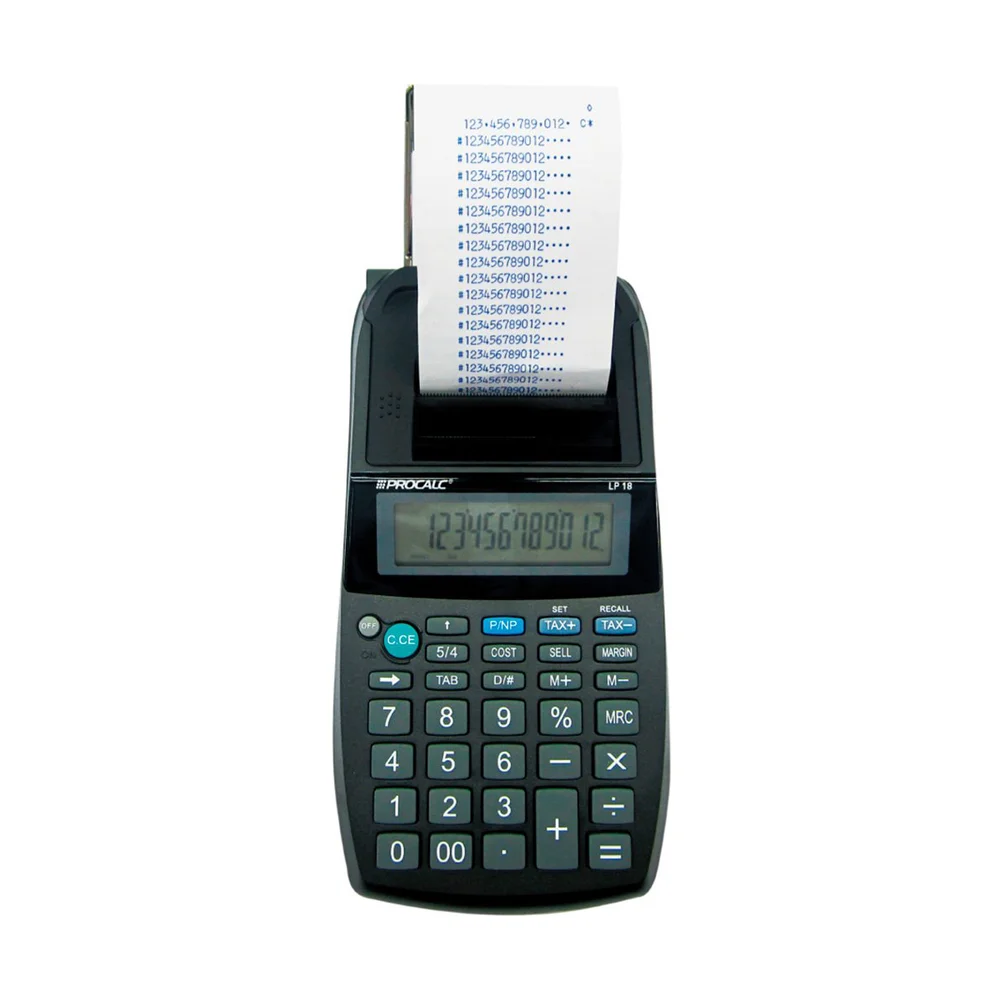 Imagem 4 de 5 do produto Calculadora de Impressão com Bobina LP18 12 Digitos - Procalc